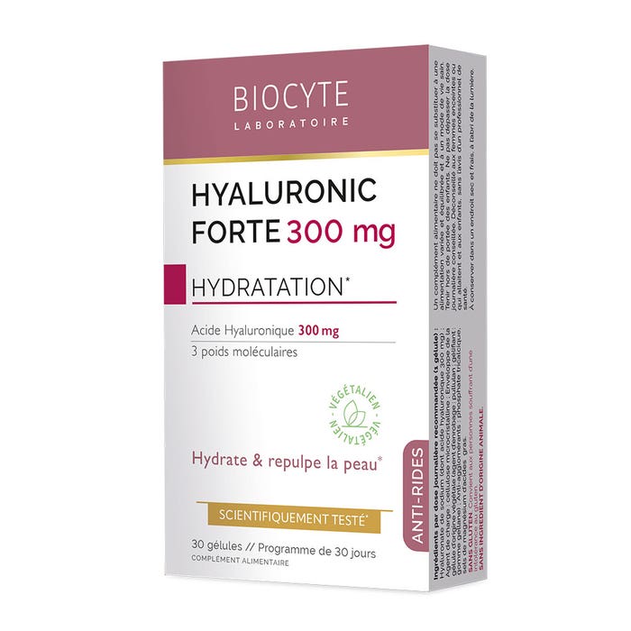 Biocyte Anti-rides Hialurónico forte 300 mg hidratación 30 cápsulas