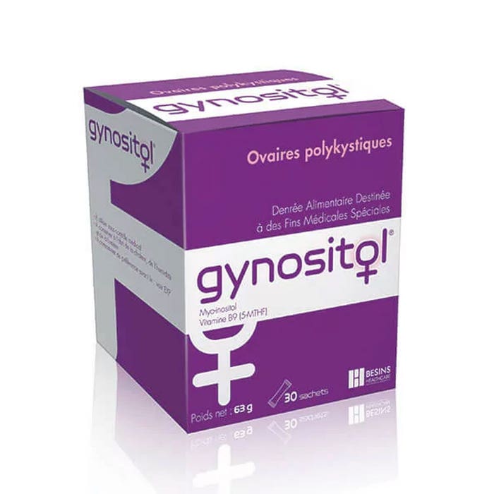 Lyocentre Gynositol Myo-inositol 60 sobres Ovarios poliquísticos 30 Sachets