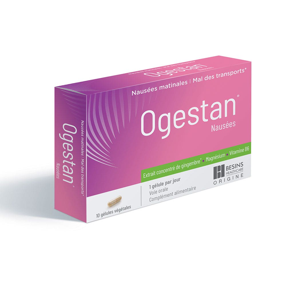 Besins Healthcare Ogestan Nausea 10 cápsulas vegetales