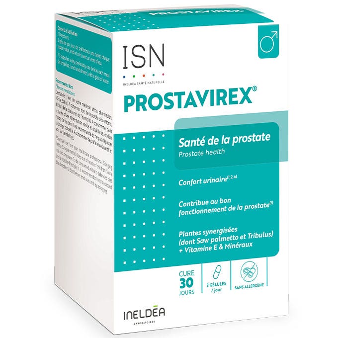 Ineldea Santé Naturelle Prostavirex Salud de la Próstata 90cápsulas
