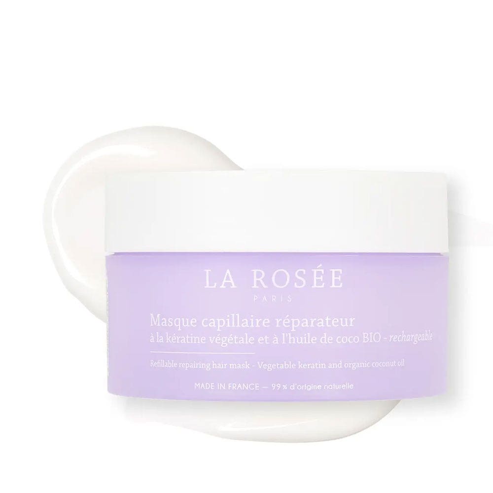 LA ROSÉE Mascarilla capilar reparadora con queratina vegetal y aceite de coco bio 200g