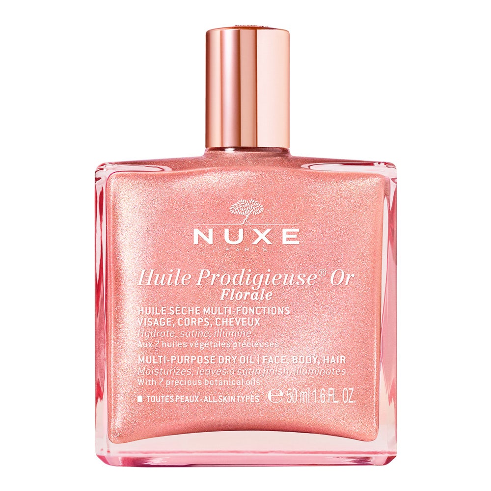Nuxe Huile Prodigieuse Aceite seco multifunción floral dorado para rostro, cuerpo y cabello 50 ml