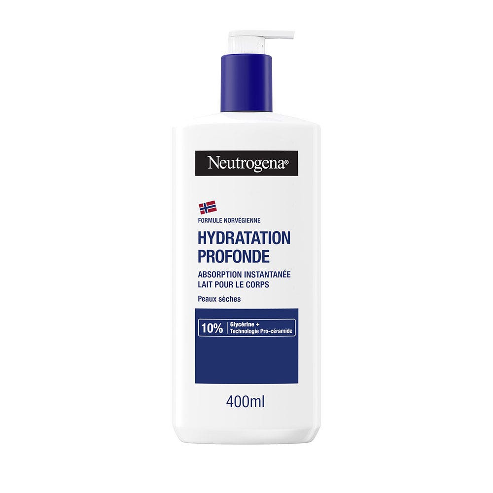 Neutrogena Hidratación profunda Loción corporal de absorción instantánea Peaux sèches 400 ml