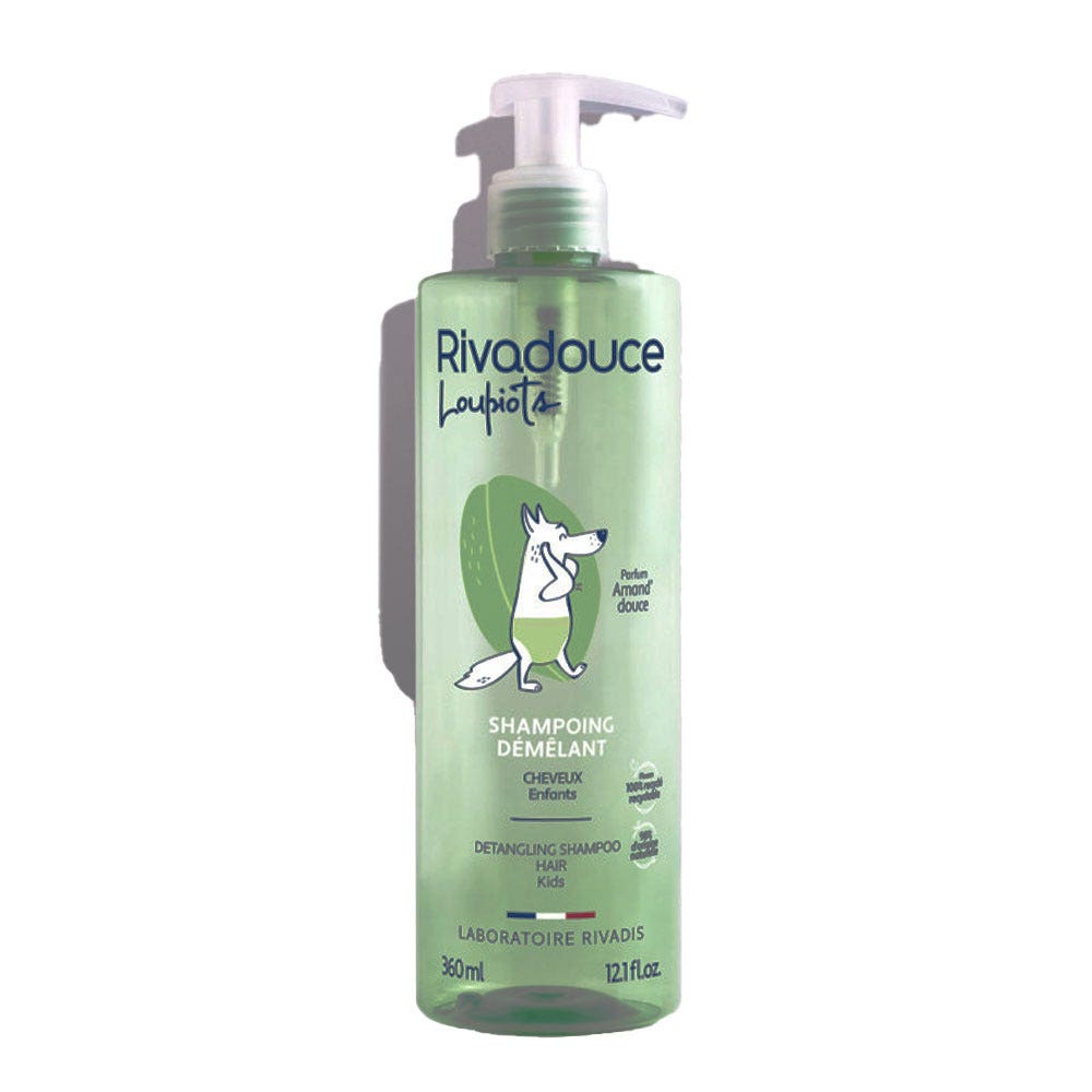Rivadouce Loupiots Champú desenredante para niños almendra dulce 360 ml