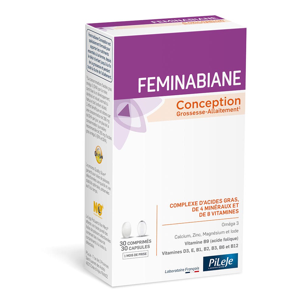 Pileje Feminabiane Concepción 30 comprimidos + 30 cápsulas