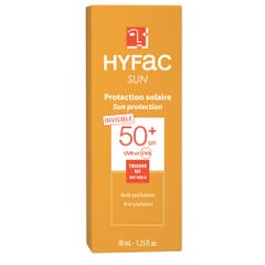 Hyfac Fotoker Sun Protect Invisible SPF50+ Protector solar 40 ml