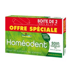 Boiron Homeodent Pasta dentífrica Chlorophyll Complete Care para dientes y encías 2x75ml