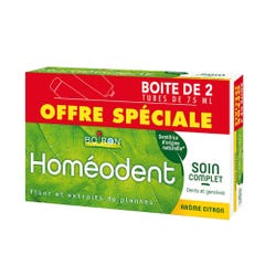 Boiron Homeodent Complete Care Pasta dentífrica para dientes y encías Limón 2x75ml