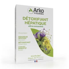 Arkopharma Arkofluides Detox hepático desmodium y cardo mariano 20 ampollas