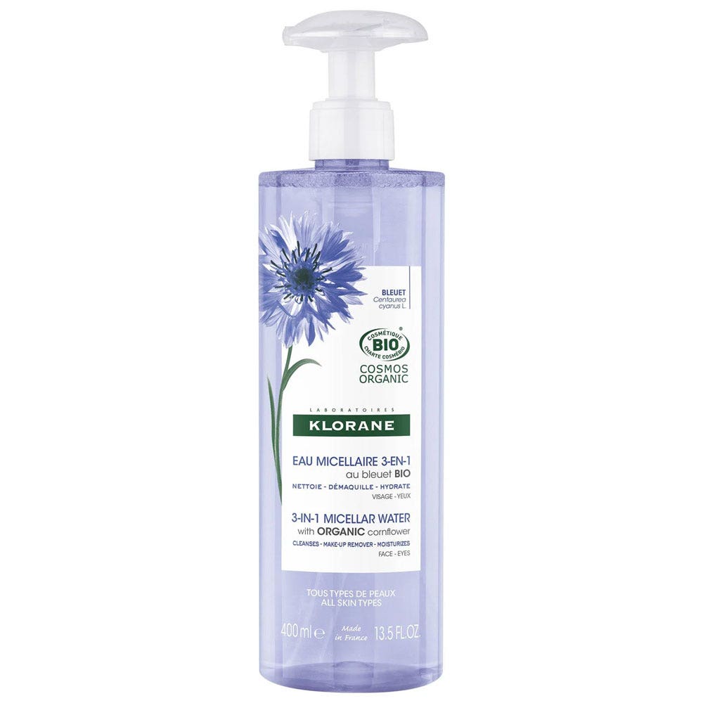 Klorane Aciano Agua micelar ritual 3en1 bio 400ml