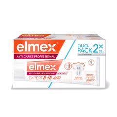 Elmex Dentífrico anticaries profesional junior sabor menta 2x75ml