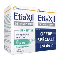 Etiaxil Detranspirante Tratamiento de la sudoración excesiva axilar Roll-on Piel sensible 2x15ml