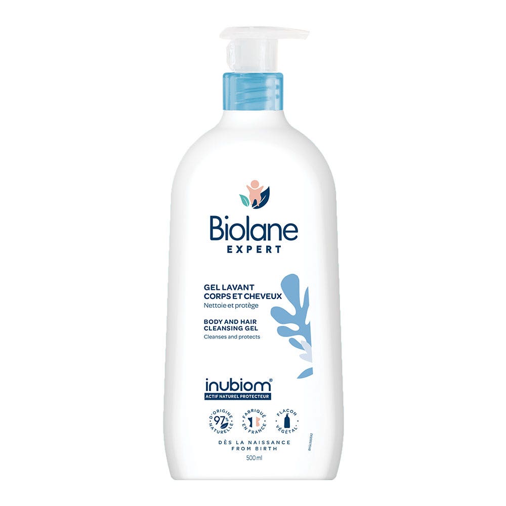 Biolane Experto Gel limpiador Cuerpo y cabello 500ml