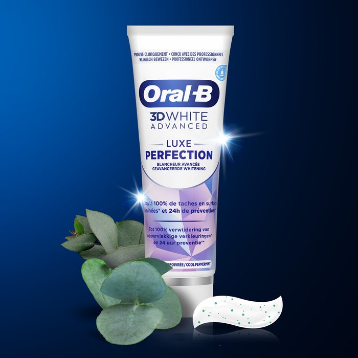 Oral-B 3D White Advanced Pasta dentífrica Perfection Blanqueador avanzado de lujo 75 ml