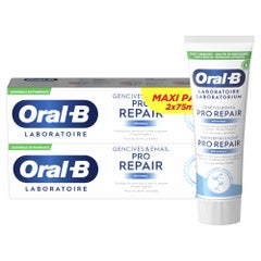 Oral-B Pro-Repair Pasta dentífrica reparadora de encías y esmalte 2x75ml