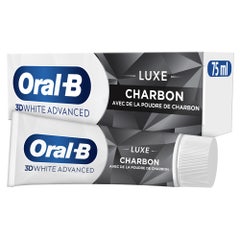 Oral-B 3D White Advanced Pasta dentífrica Luxe Charcoal 75 ml