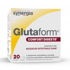 Synergia Glutaforme confort digestivo sabor melocotón 20 sobres