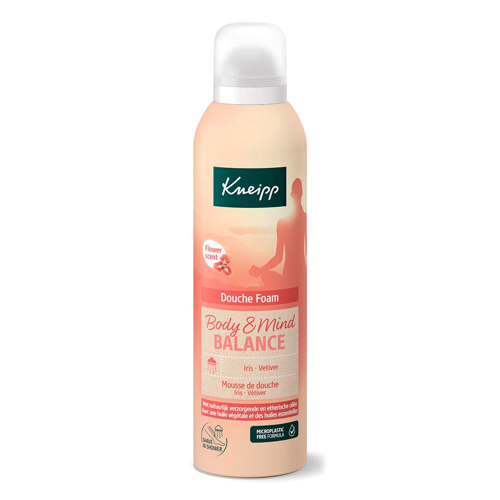 Kneipp Body & Mind Balance Espuma de ducha Iris Vetiver 200 ml