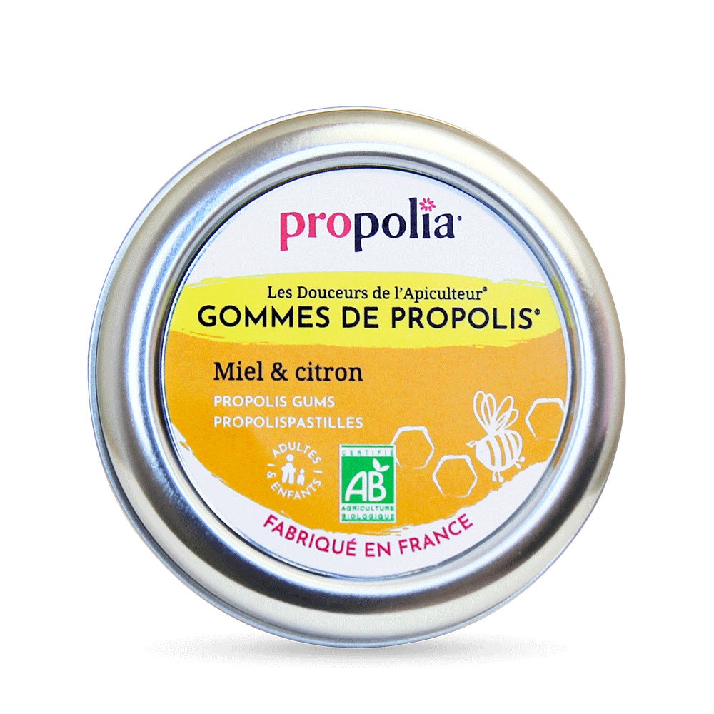 Propolia Chicles de Miel y Propolis de Limón 45 gomas de borrar