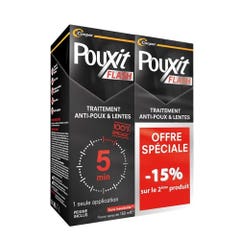 Pouxit Flash Tratamiento de piojos y liendres 2x150ml