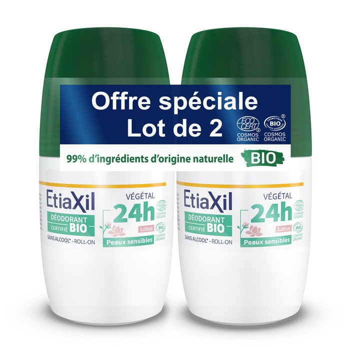 Etiaxil Desodorante Roll-on Antitranspirante Loto Ecológico 48H Lote 2x50ml