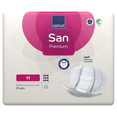 Abena Abri-San Protección anatómica 11 36x70cm incontinencia urinaria grave x16