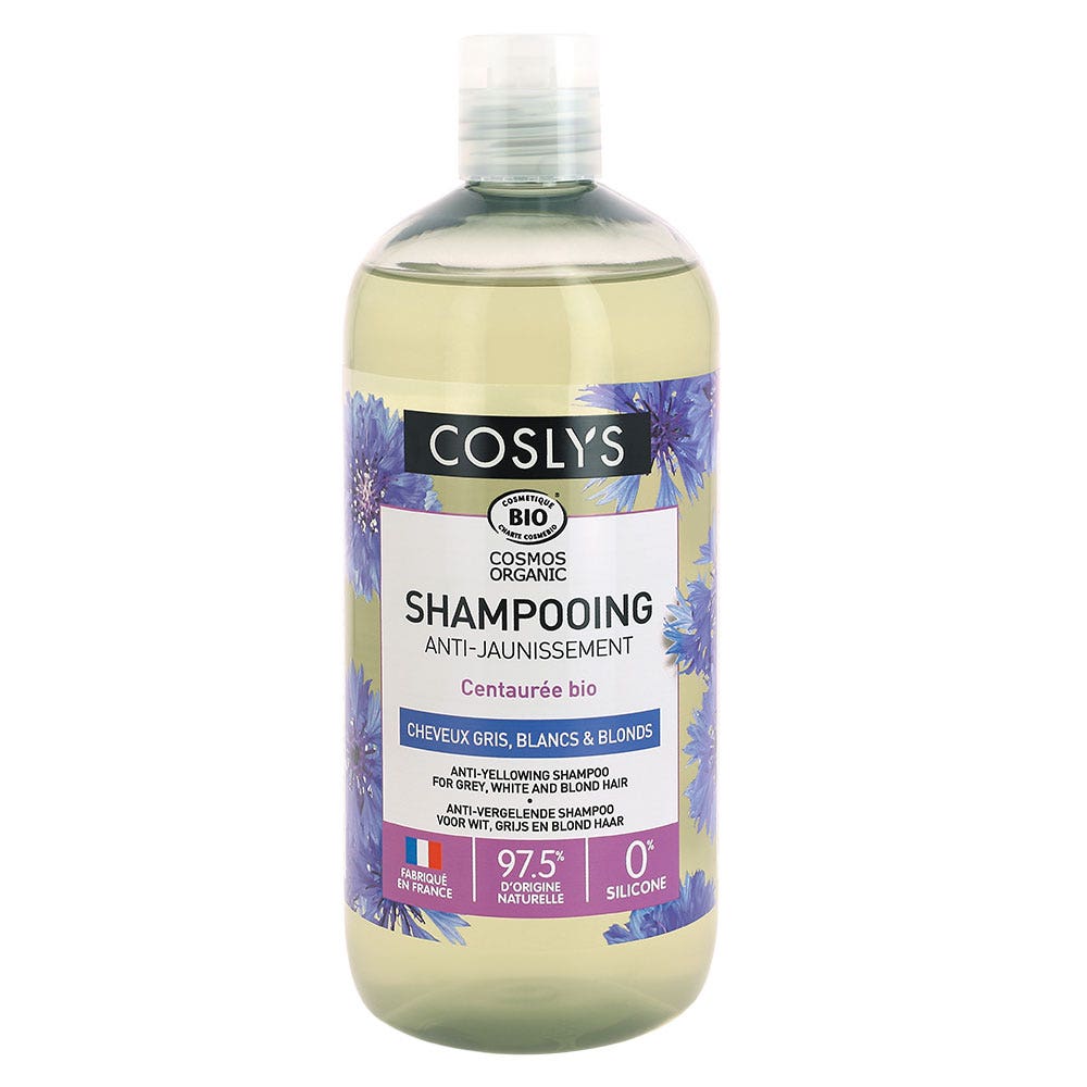 Coslys Champú anti-amarilleo Bio cabello gris y canas 500 ml