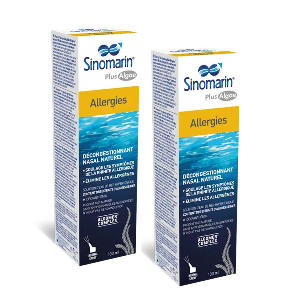 Gifrer Sinomarin Alergia a las algas Spray nasal Nariz tapada 2x100ml