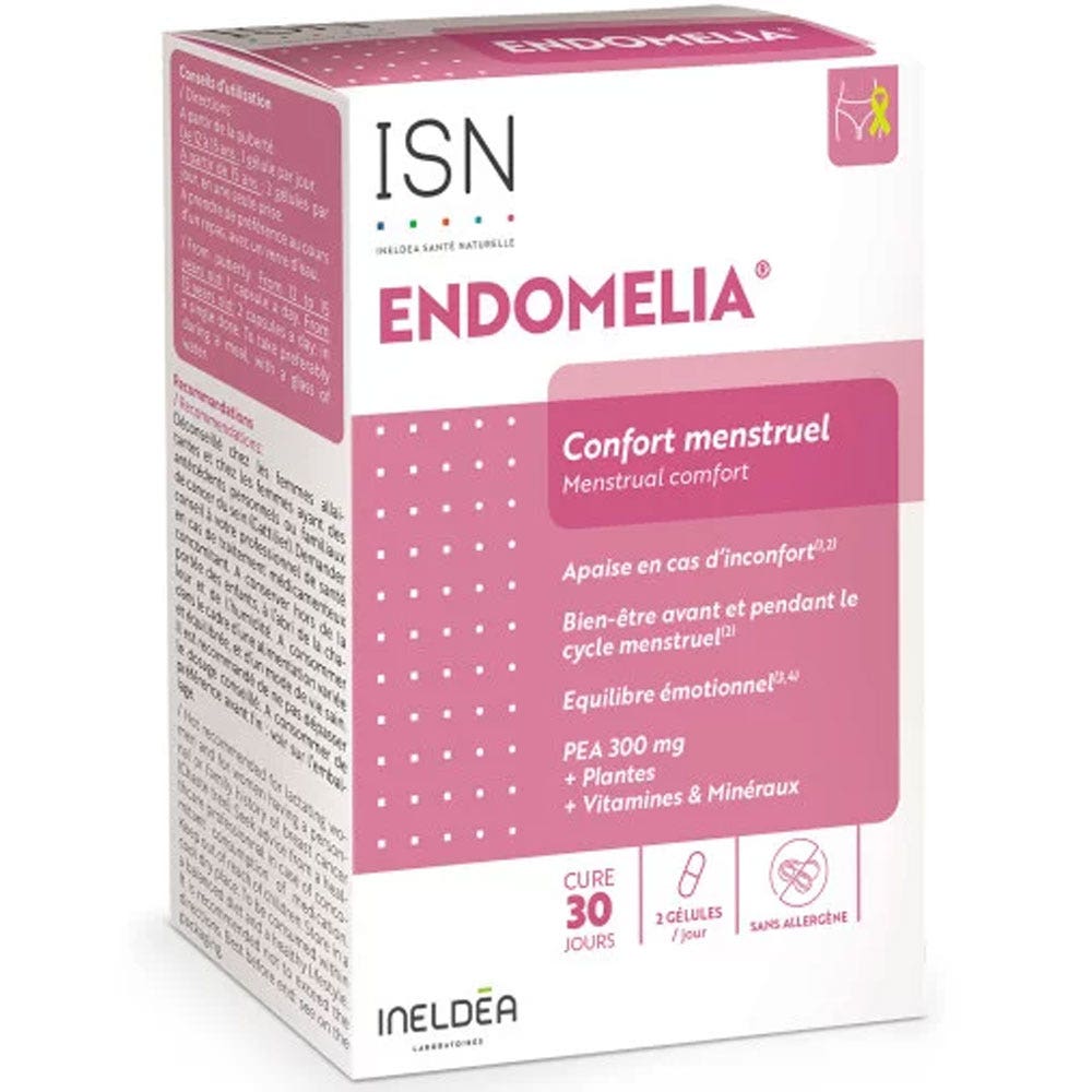 Ineldea Santé Naturelle Endomelia® confort menstrual 60 cápsulas