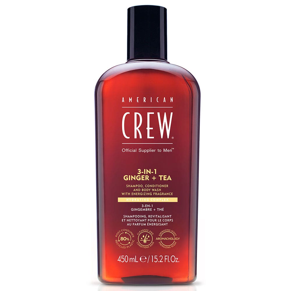 American Crew Champú 3 en 1 Jengibre + Té 450 ml