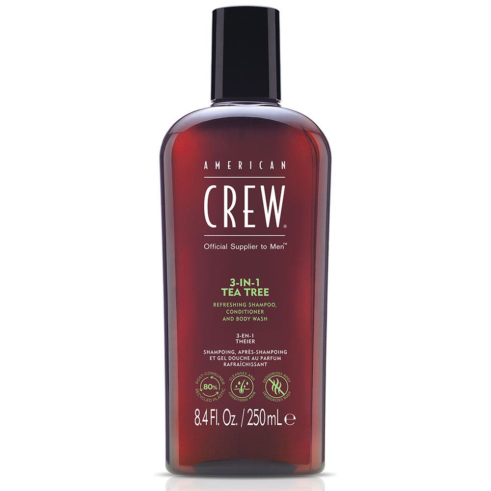American Crew Champú 3 en 1 Árbol de té 250 ml