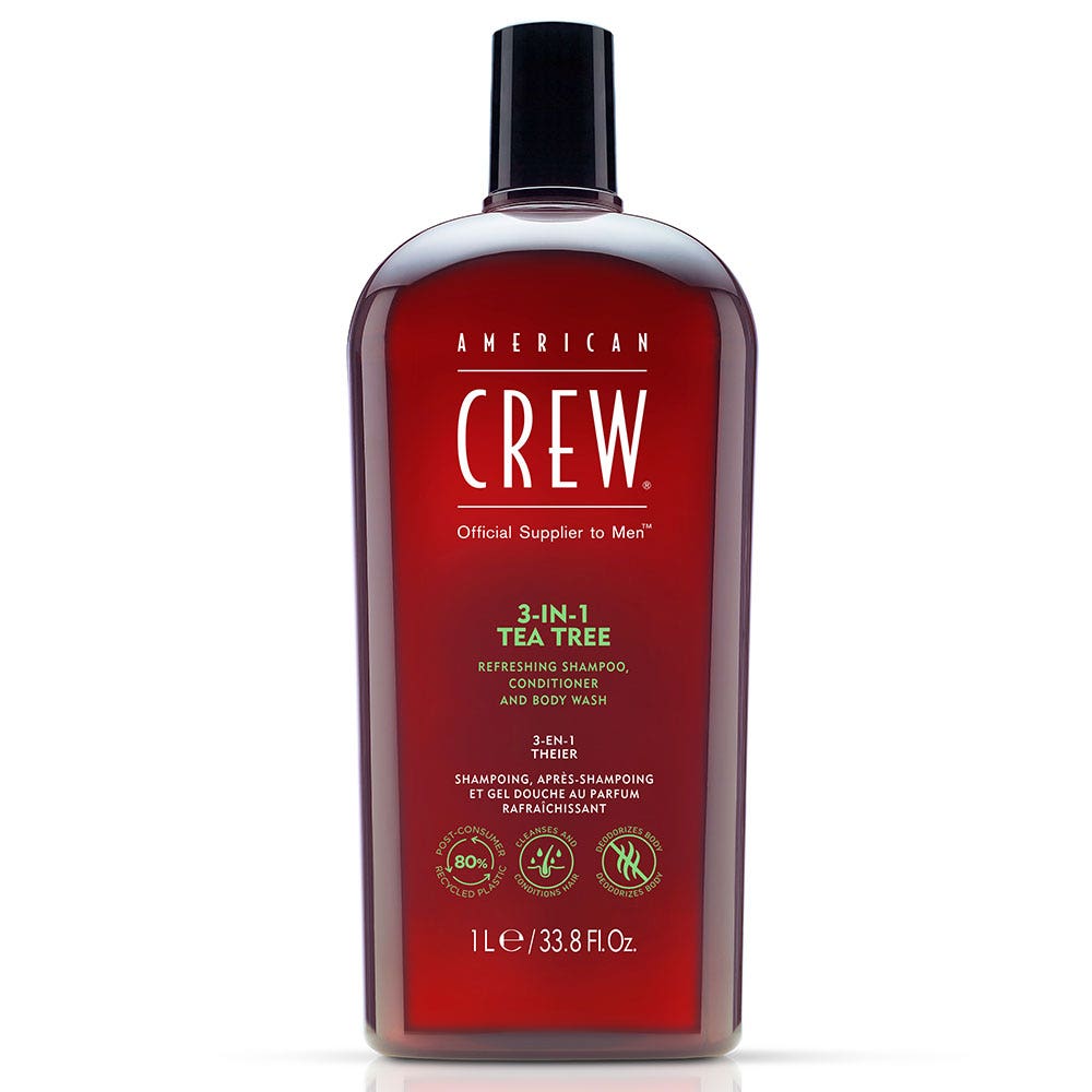 American Crew Champú 3 en 1 Árbol de té 1L