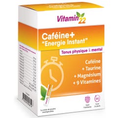 Vitamin22 Cafeína+ Energía Instantánea 14 palos