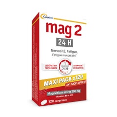 Mag 2 24h Magnesio marino +33% gratis 2x 45 comprimidos+15 comprimidos