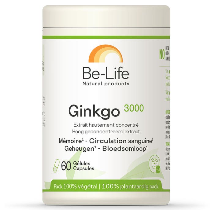 Be-Life Ginkgo 3000 60 cápsulas