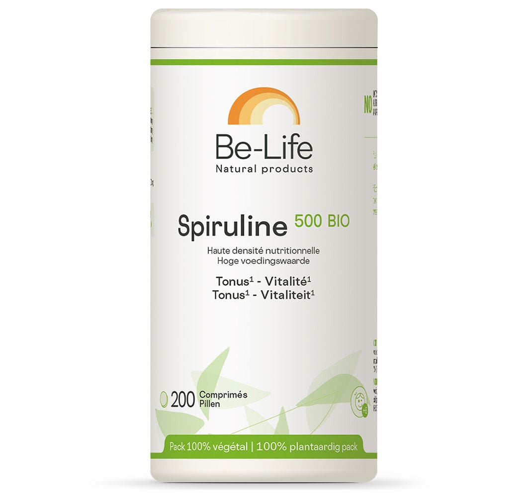 Be-Life Spiruline 500 Bio 200 comprimidos