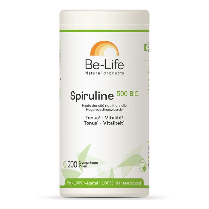 Be-Life Spiruline 500 Bio 200 comprimidos