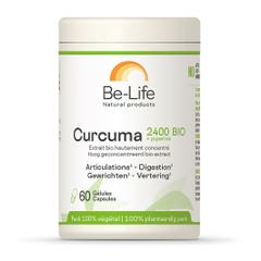 Be-Life Curcuma + Piperine 2400 Bio 60 gélules