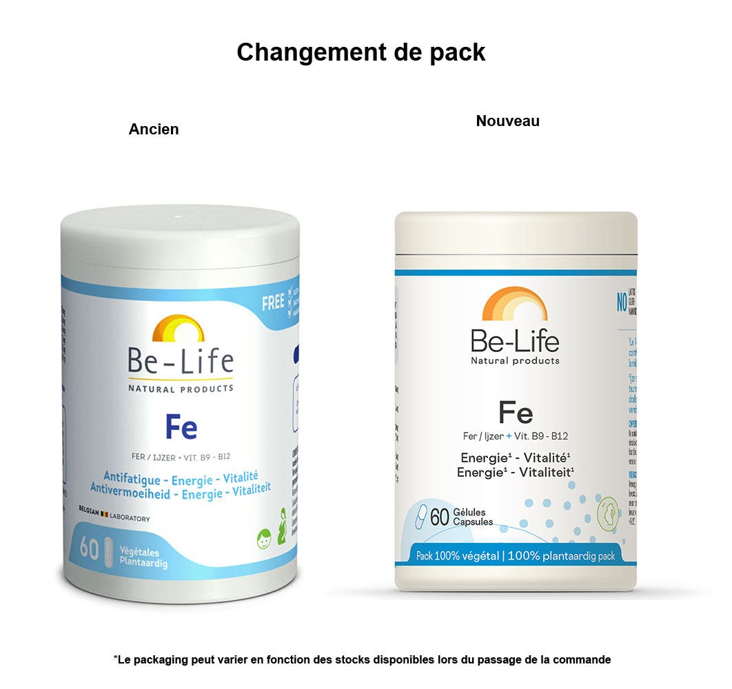 Be-Life Fe 60 gélules