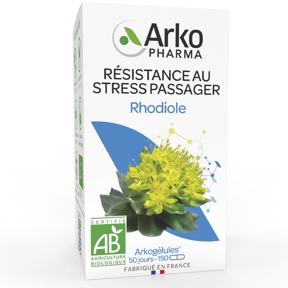 Arkopharma Arkocápsulas Rodiola estrés pasajero 150 cápsulas
