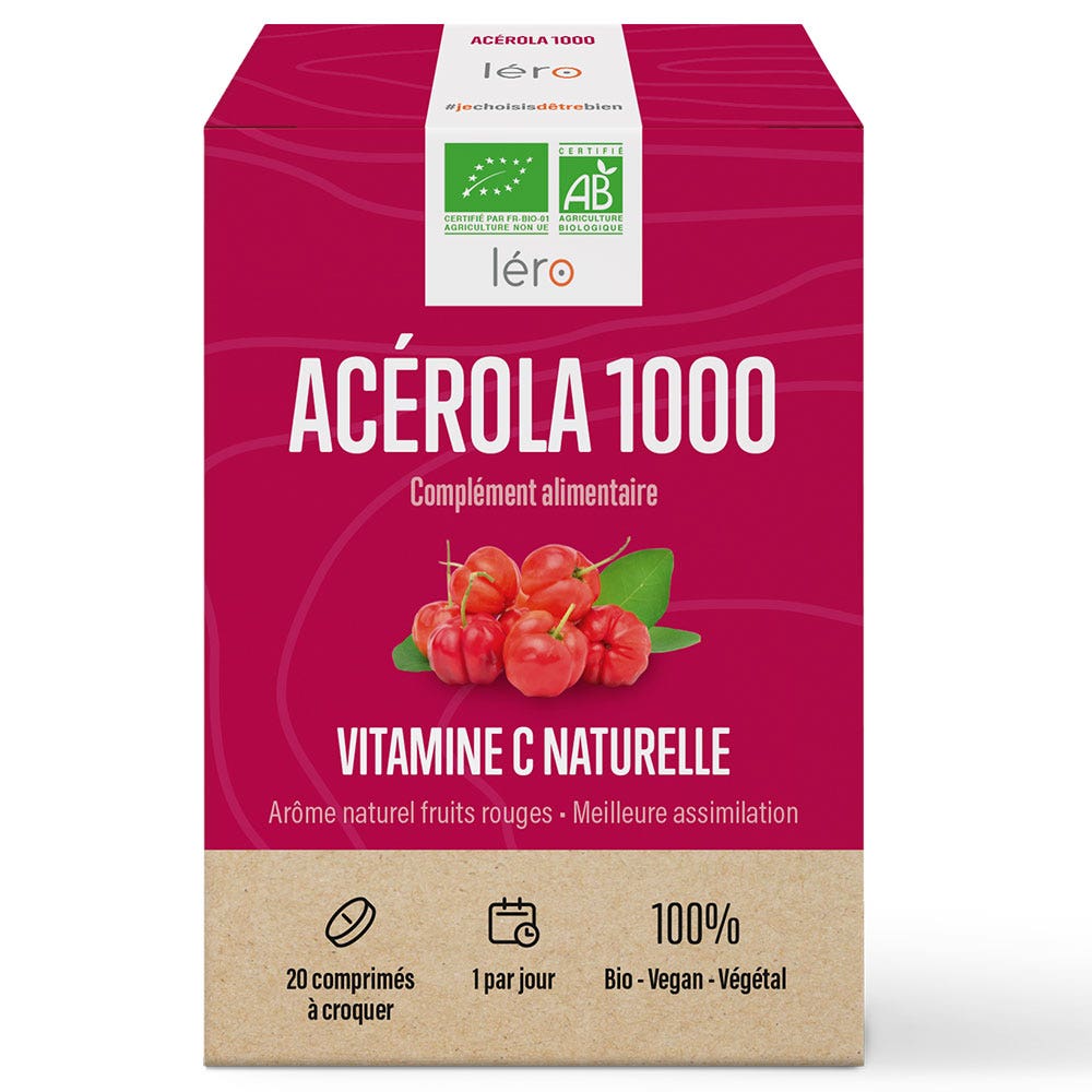 Lero Acérola 1000 20 comprimidos masticables