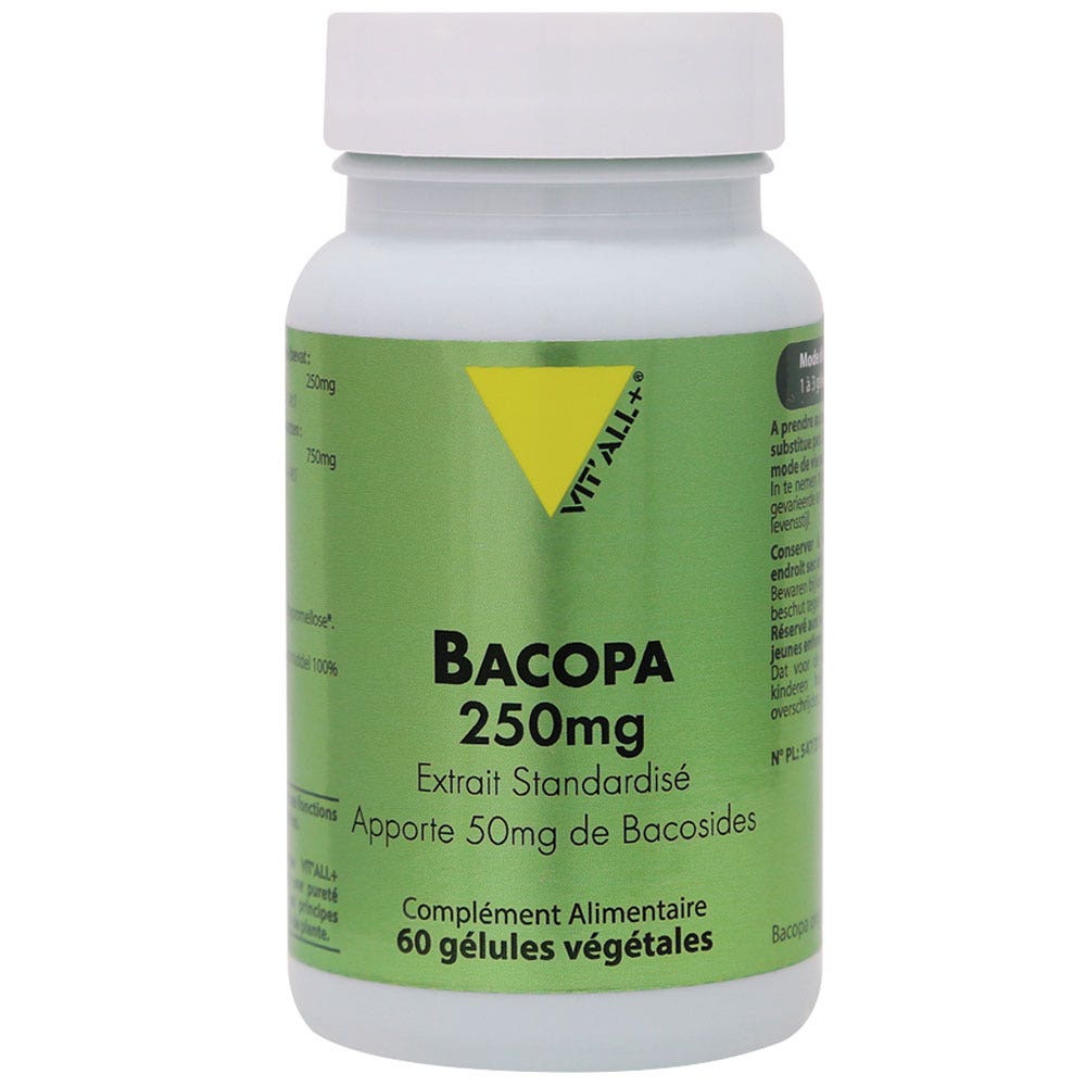 Vit'All+ Bacopa 250 mg 60 cápsulas vegetales