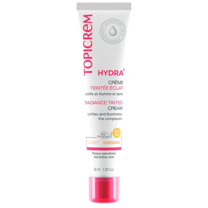 Topicrem Hydra+ Crema con color iluminadora SPF50 40ml