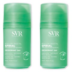 Svr Spirial Desodorante antitranspirante vegetal roll-on 48h 2x50ml