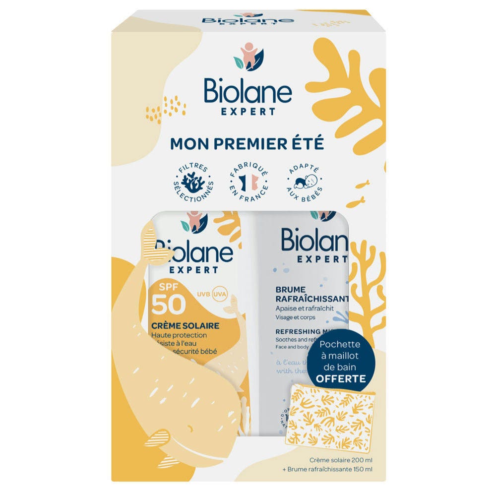 Biolane Experto Crema solar SPF50 + Pochette à Maillot Offerte 2x100ml