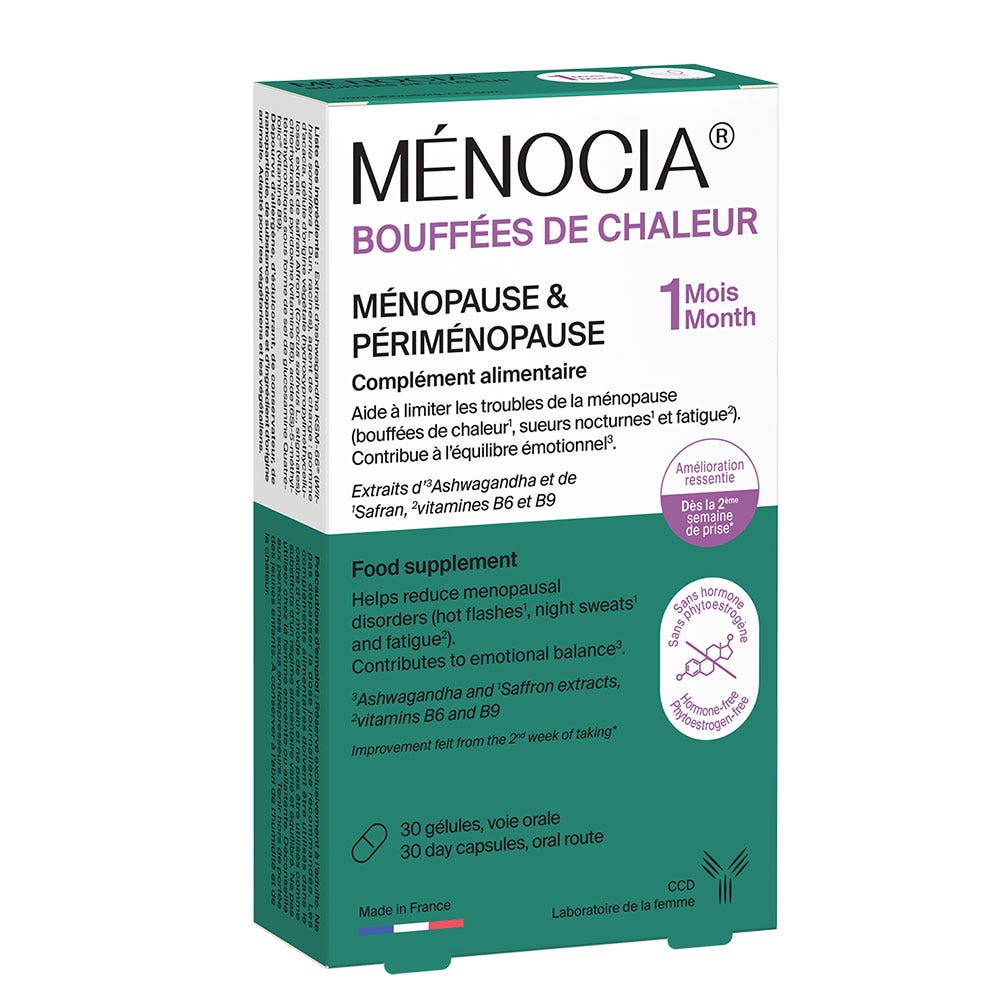 Ccd Menocia Sofocos menopausia y perimenopausia 30 cápsulas
