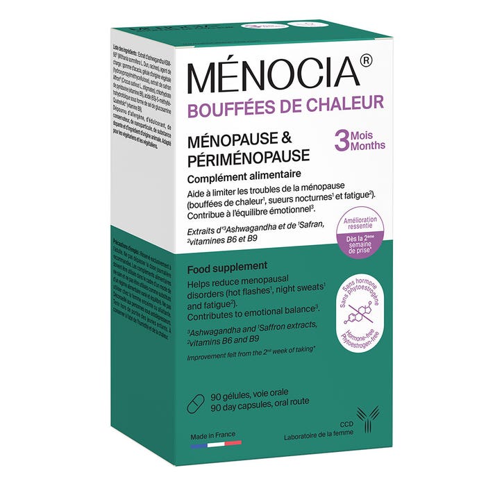 Ccd Menocia Sofocos Menopausia y perimenopausia 90 cápsulas