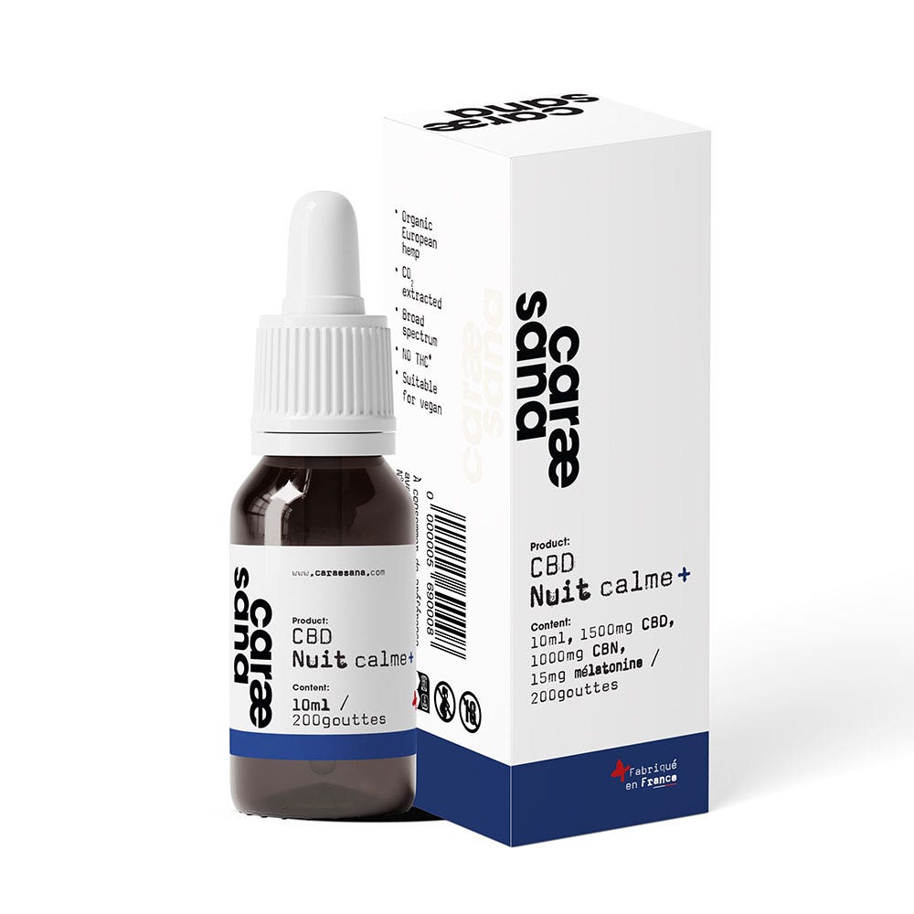 Caraesana Aceite de CBD Broadspectrum 1500mg + Aceite de CBD Night Calm 1000mg 10 ml