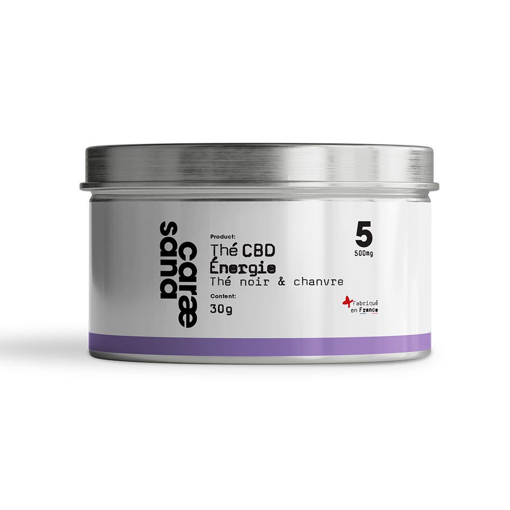Caraesana CBD Energy Tea Té negro y cáñamo 30g
