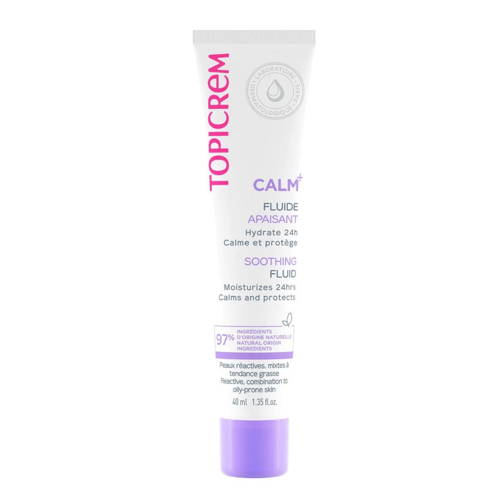 Topicrem Calm+ Fluido Calmante Caml+ Peaux Intolerantes Mixtes A Tendance Grasses 40ml
